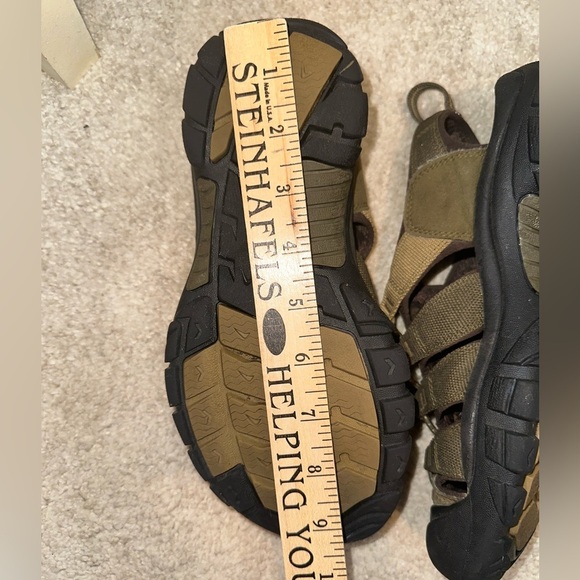 Keen Newport H2 Sandals - Army Green & Black -Size 7 Waterproof Hiking - Picture 12 of 13